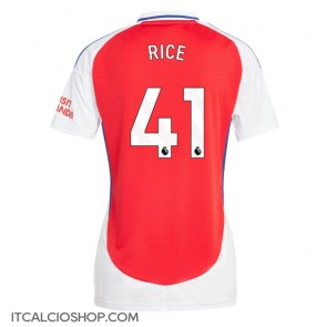 Arsenal Declan Rice #41 Prima Maglia Femmina 2024-25 Manica Corta